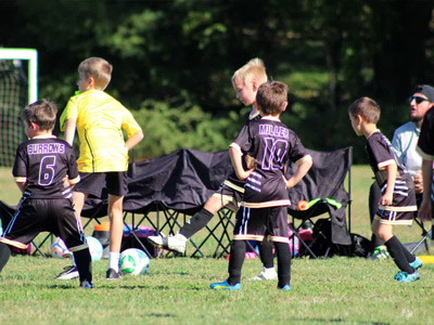 Braxton and Kohen on field - RVSC Parkersburg Soccer