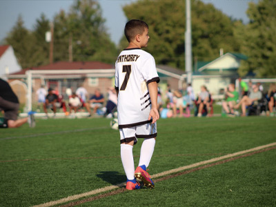 Brennen on Field - RVSC Parkersburg Soccer