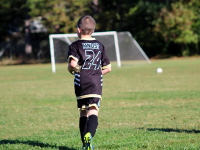 Bryor playing defense - RVSC Parkersburg Soccer