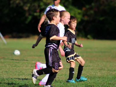 Dakota and Baylor Playing - RVSC Parkersburg Soccer