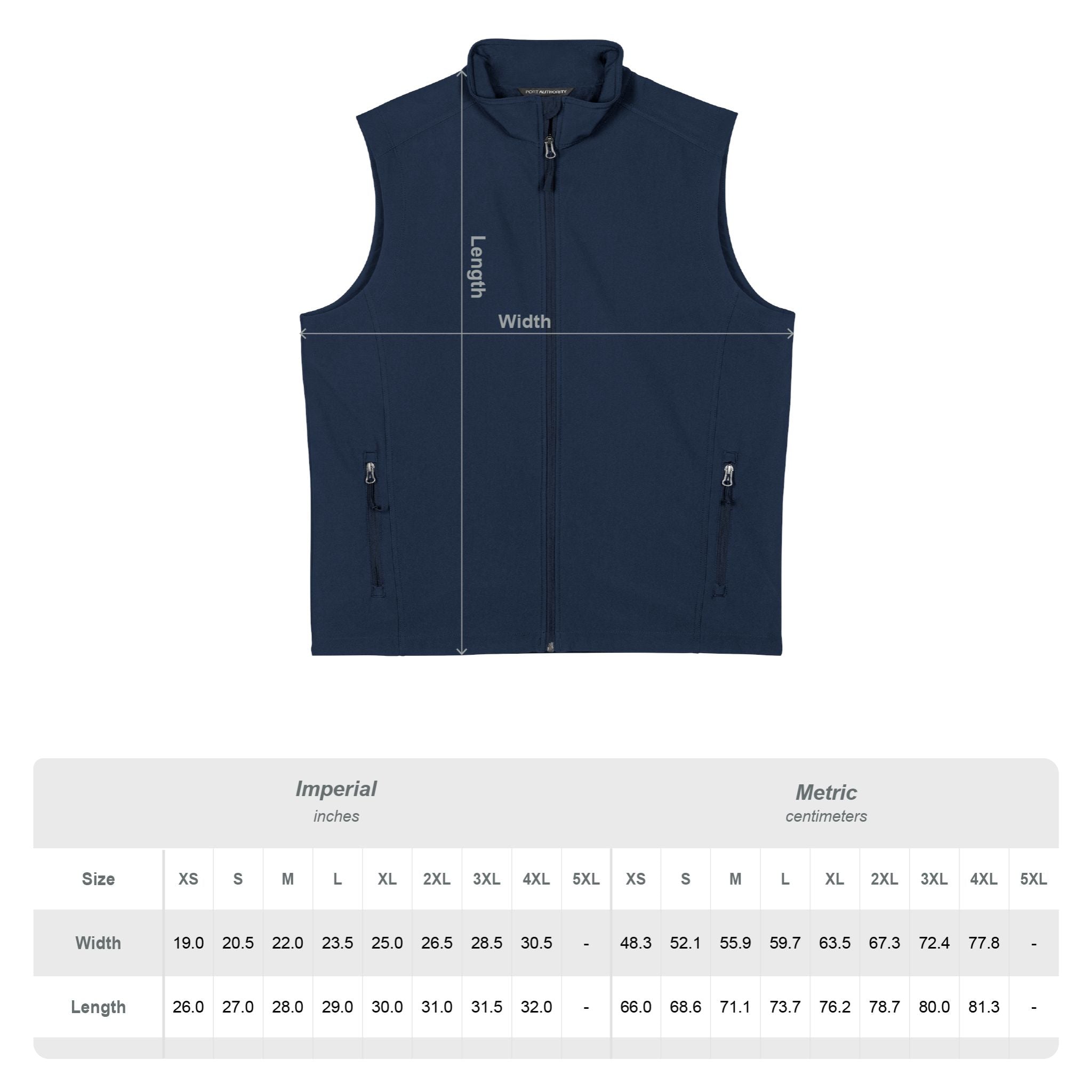 Embroidered Soft Shell Vest
