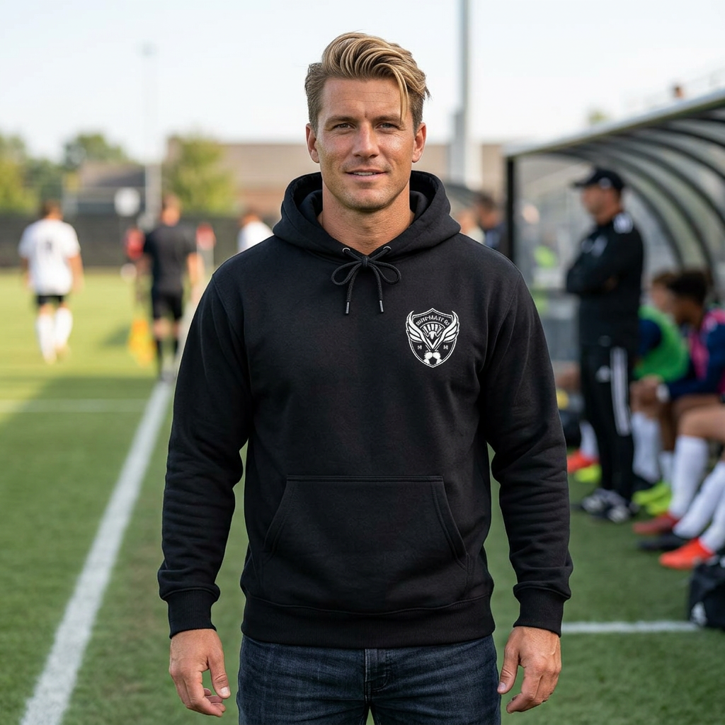 Embroidered Crest Hoodie